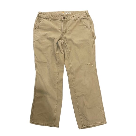 Carhartt Original Fit Pants – Khaki (Size 8 Short) - Picture 2 of 5